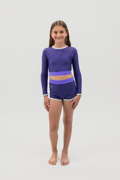 Cropped rash shirt in Jellyfish
