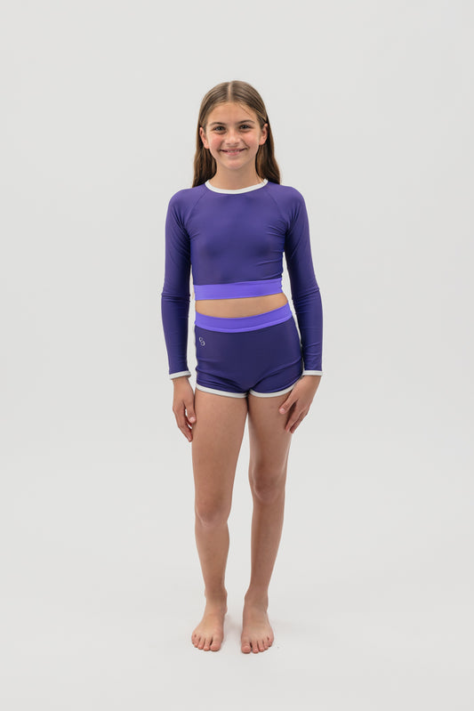Cropped rash shirt in Jellyfish